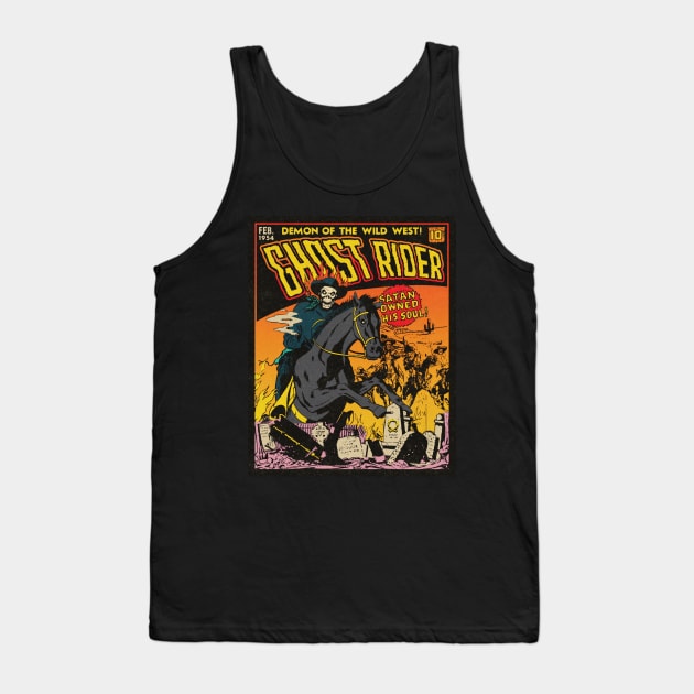 Wild West Ghost Rider Tank Top by Lithium Ryan Battery